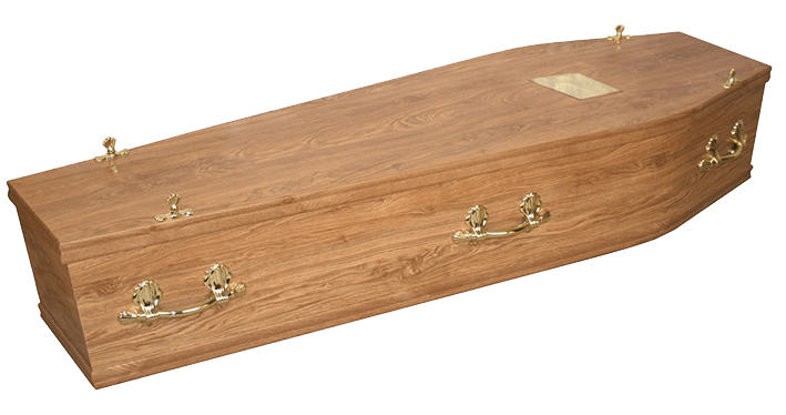 Morpeth light oak effect coffin